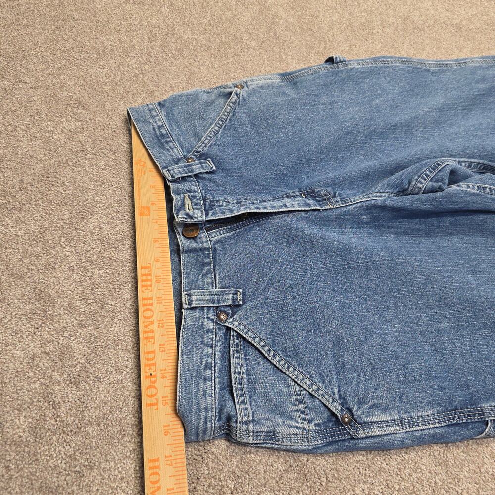 Vintage Y2K 90s Carpenter Workwear Utility Jeans Lee Dungarees sz 33x30 - Picture 8 of 14